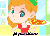 cute waitress game